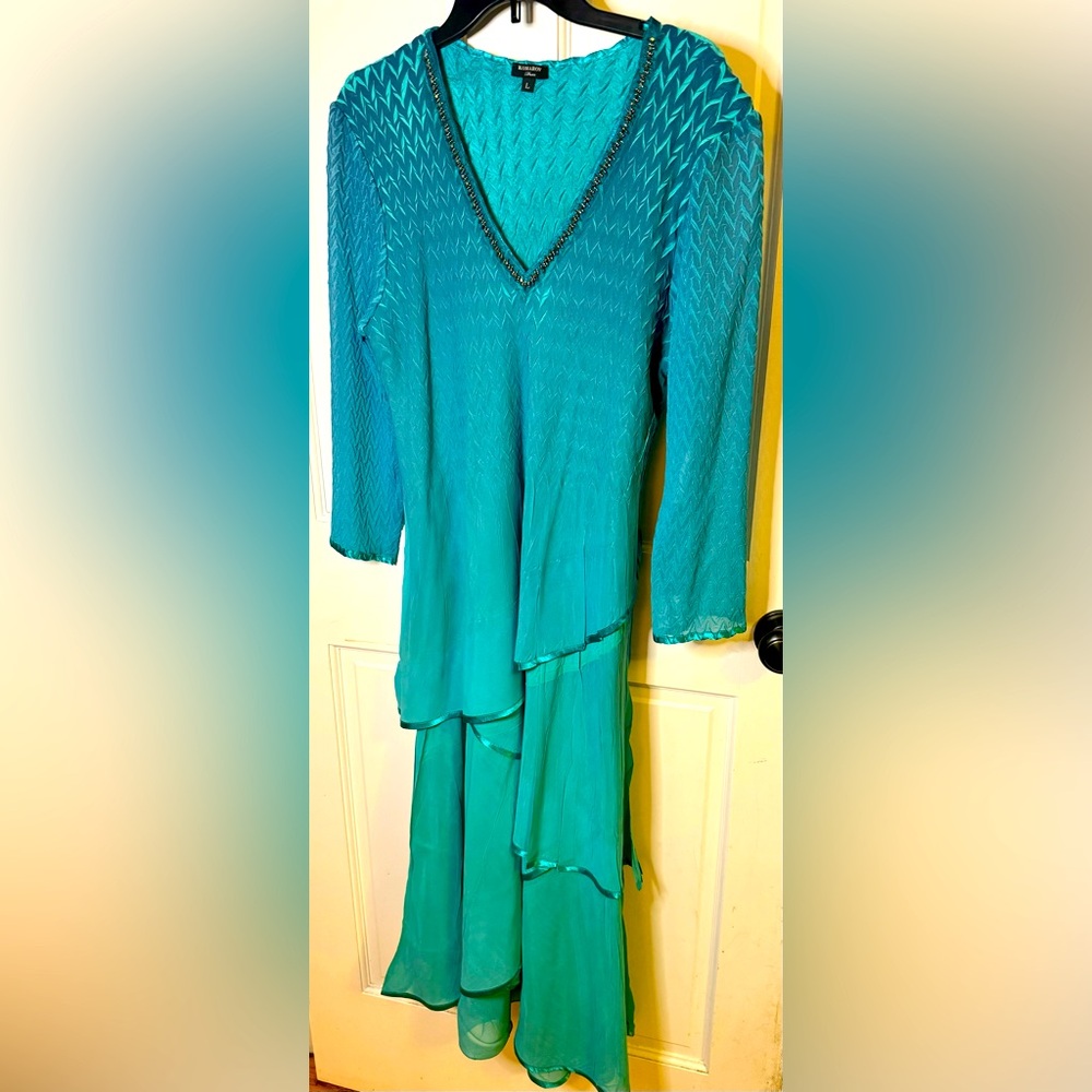 NWT Komarov green beaded dress, Nordstroms